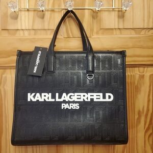 NWT Karl Lagerfeld Embossed Logo Nouveau Tote Bag Purse Crossbody